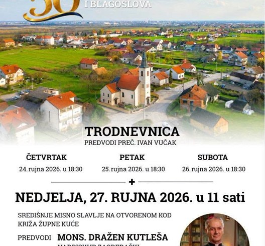 Nadbiskup Kutleša predvodi misu povodom 50. obljetnice župe Donja Lomnica